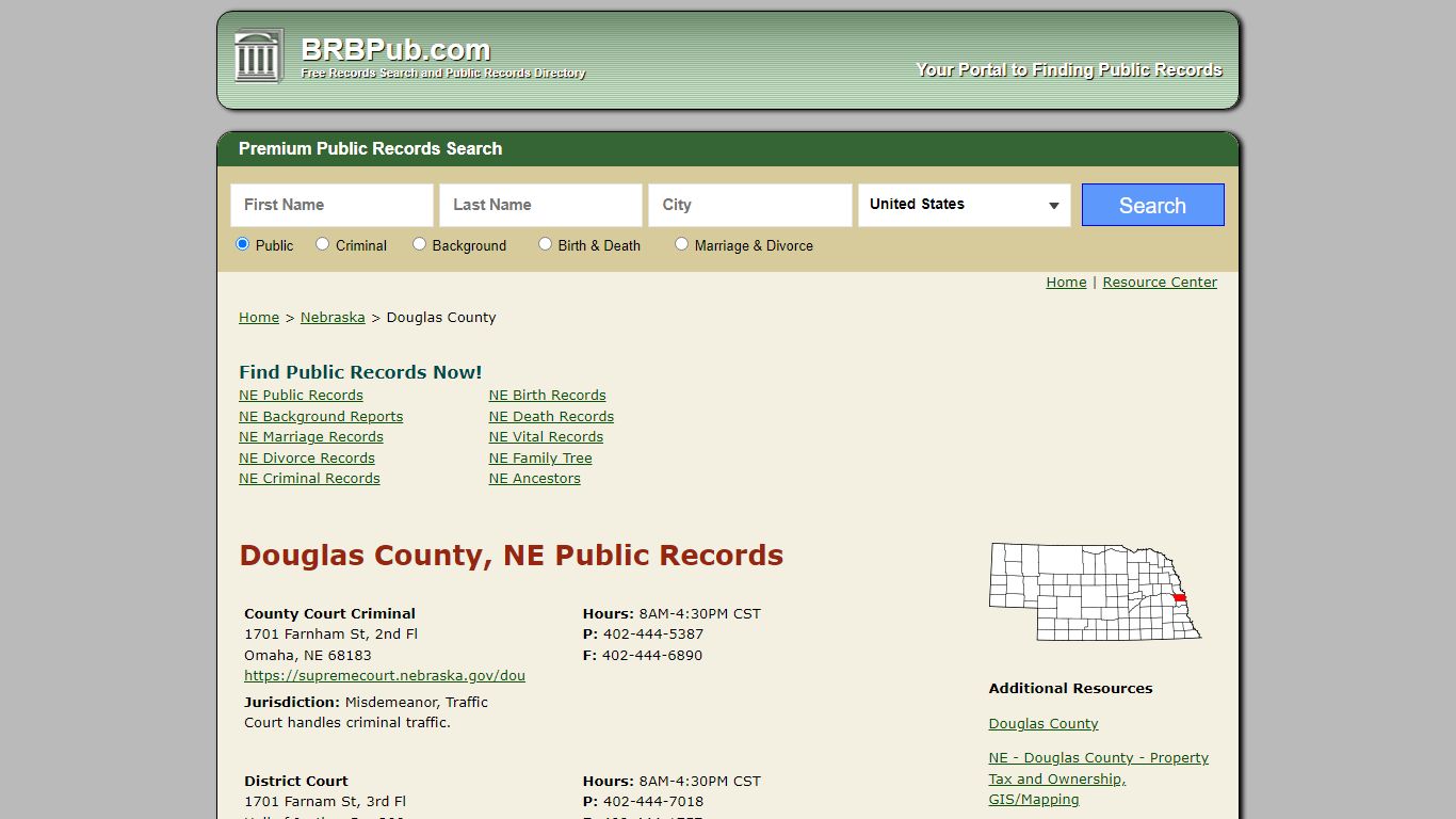 Douglas County Public Records | Search Nebraska Government ...